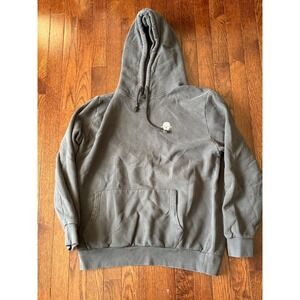 Suspicious Antwerp Mens Gray Sugar Skull Graphic Hoodie Large Portugal Cotton